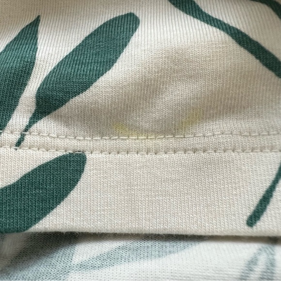 Pact Tropical Palms Organic Cotton Fit & Flare Midi Dress Eco Vacation XS - Picture 12 of 16